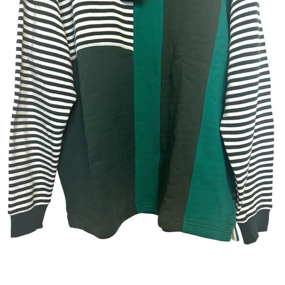 NWT Ted Baker Otlyrun Striped Rugby Top Sz 5 Green - Picture 5 of 14